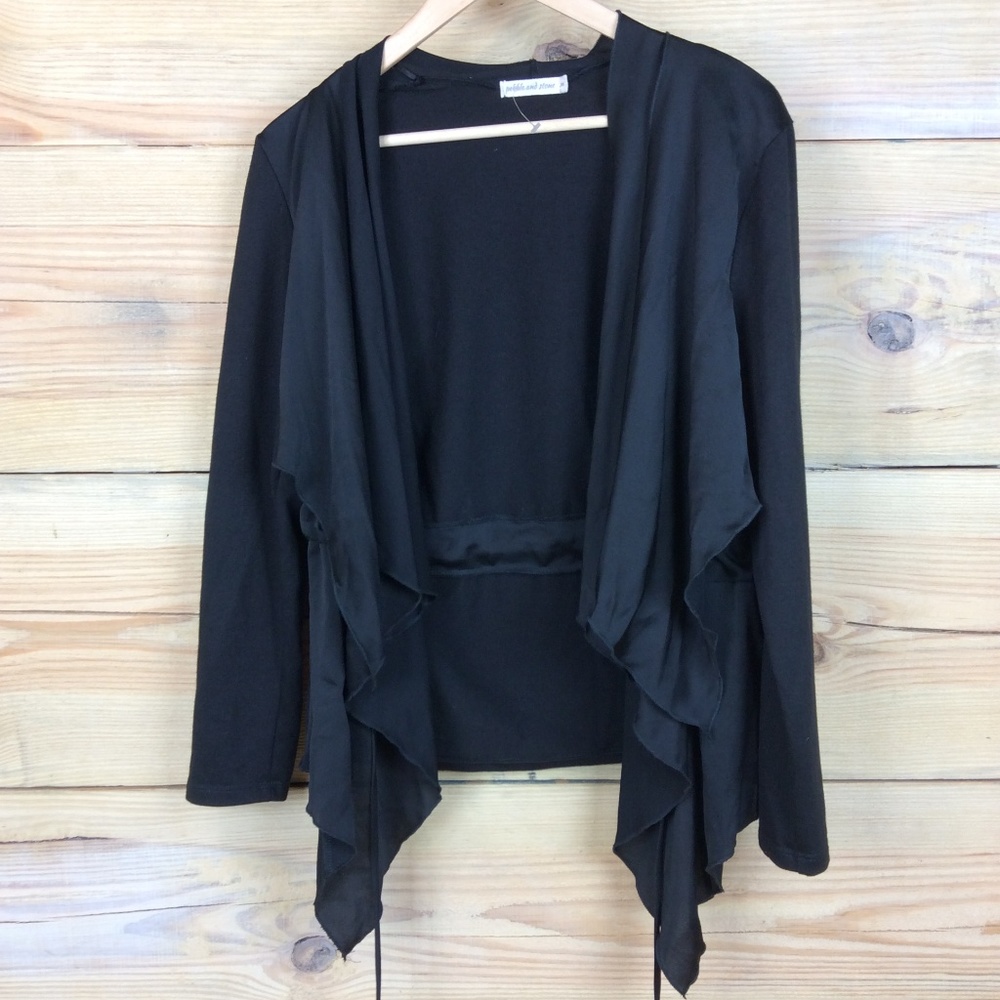 Wrap black cardigan